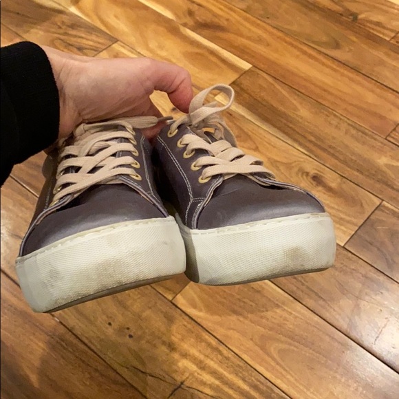 J/Slides NYC metallic silver platform sneaker 7.5 - Picture 6 of 7